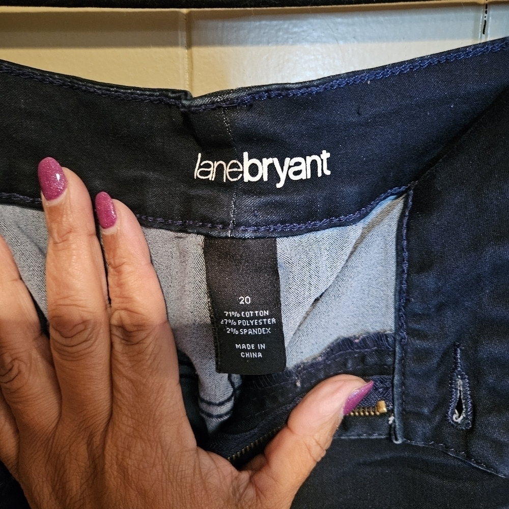 Lane Bryant Jeans, Womens, Size 20, Dark-Wash Skinny , Stretchy - Picture 4 of 5